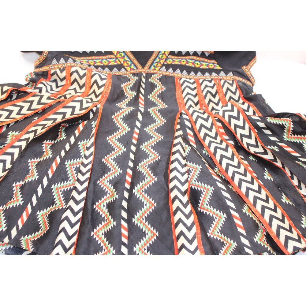 Anthropologie Ranna Gill Size 4 Womens Embroidered Boho Tunic Top Southwestern - Picture 12 of 12